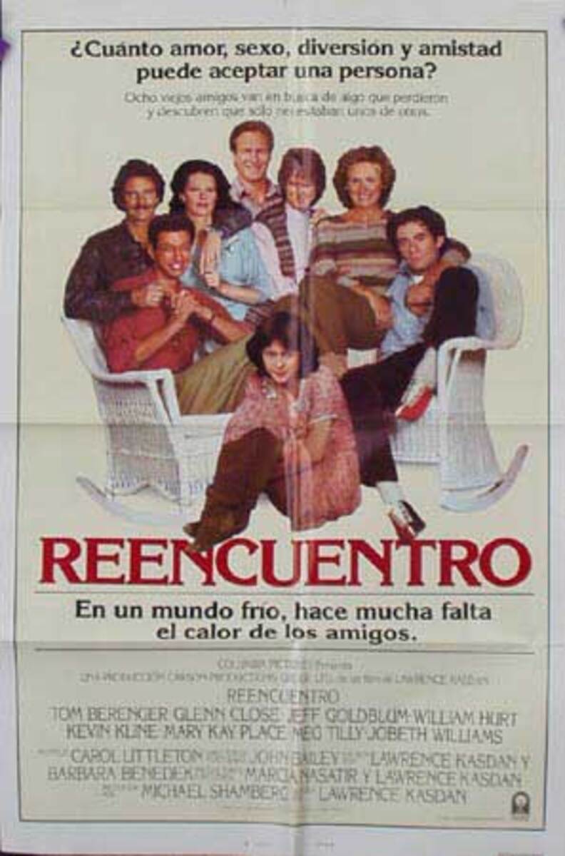 The Big Chill Original Vintage Movie Poster Spanish Release
