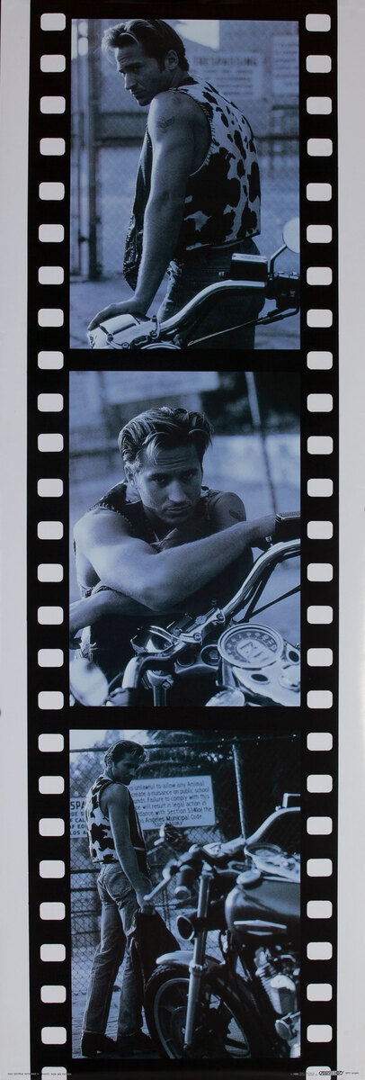 Male Beefcake Poster - George WIth Bike