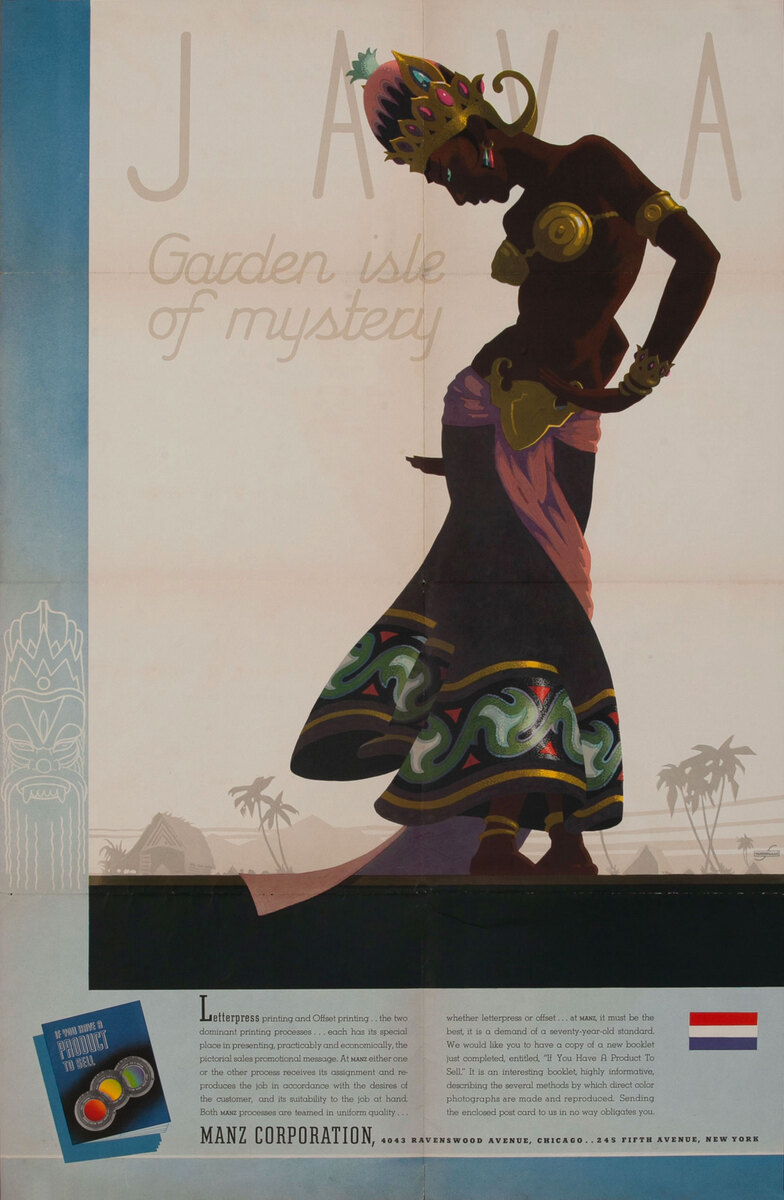 Java Garden Isle of mystery - Manz Corporation Advertising poster