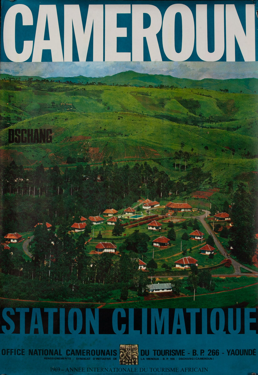 Cameroun Station Climatique African Travel Poster