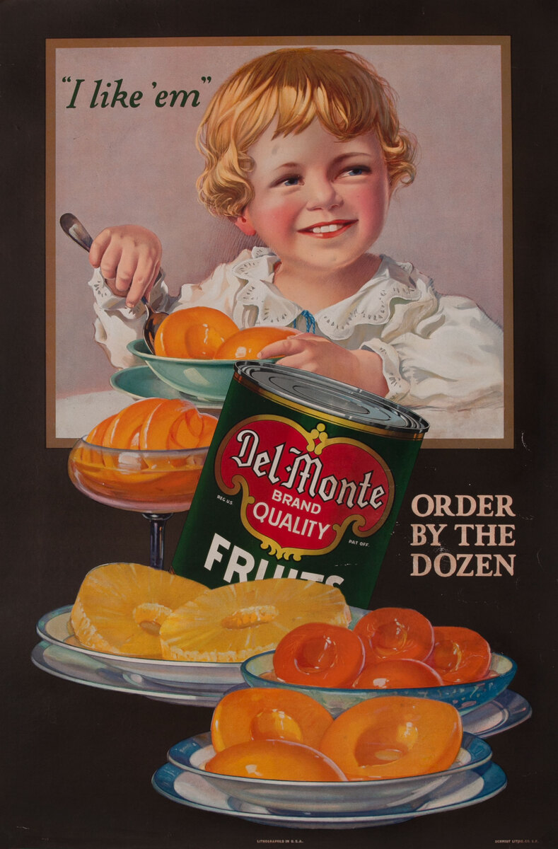 Del Monte Fruits Advertising Poster