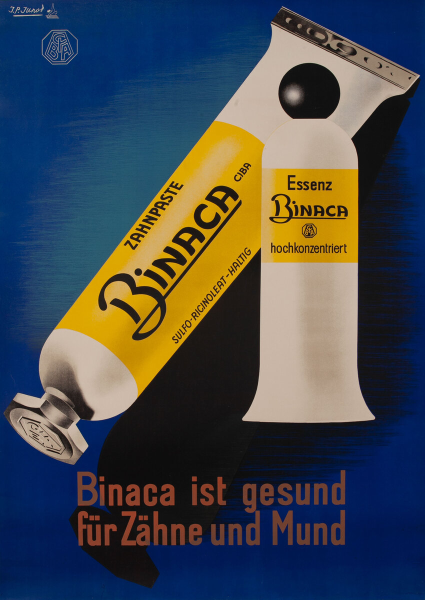 Zahnpaste Binaca Essenz Binaca Swiss Toothpaste Poster
