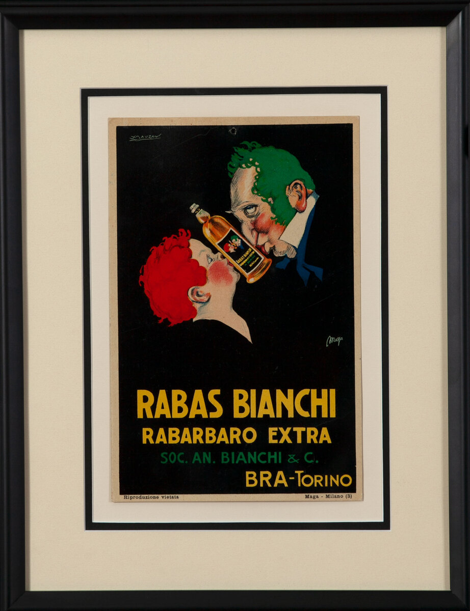 Rabas Bianchi Rabarbaro Extra Italian Liiqueur Poster