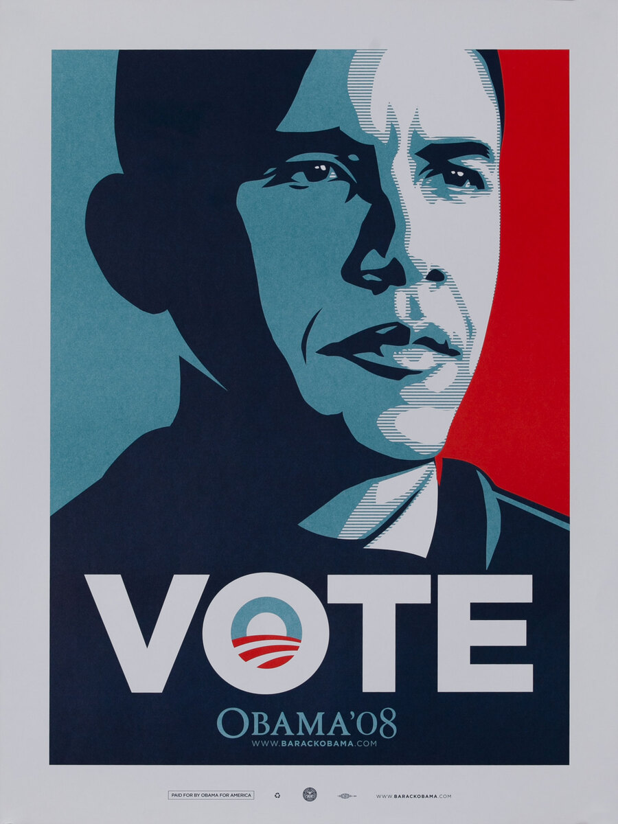VOTE Obama '08 - Barack Obama 2008 Presidential Campaign Poster