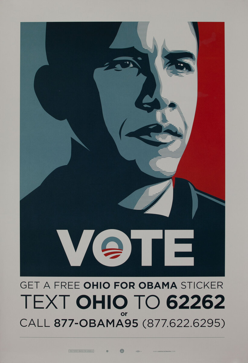 VOTE Ohio for Obama - Barack Obama 2008 Presidential Campaign Poster