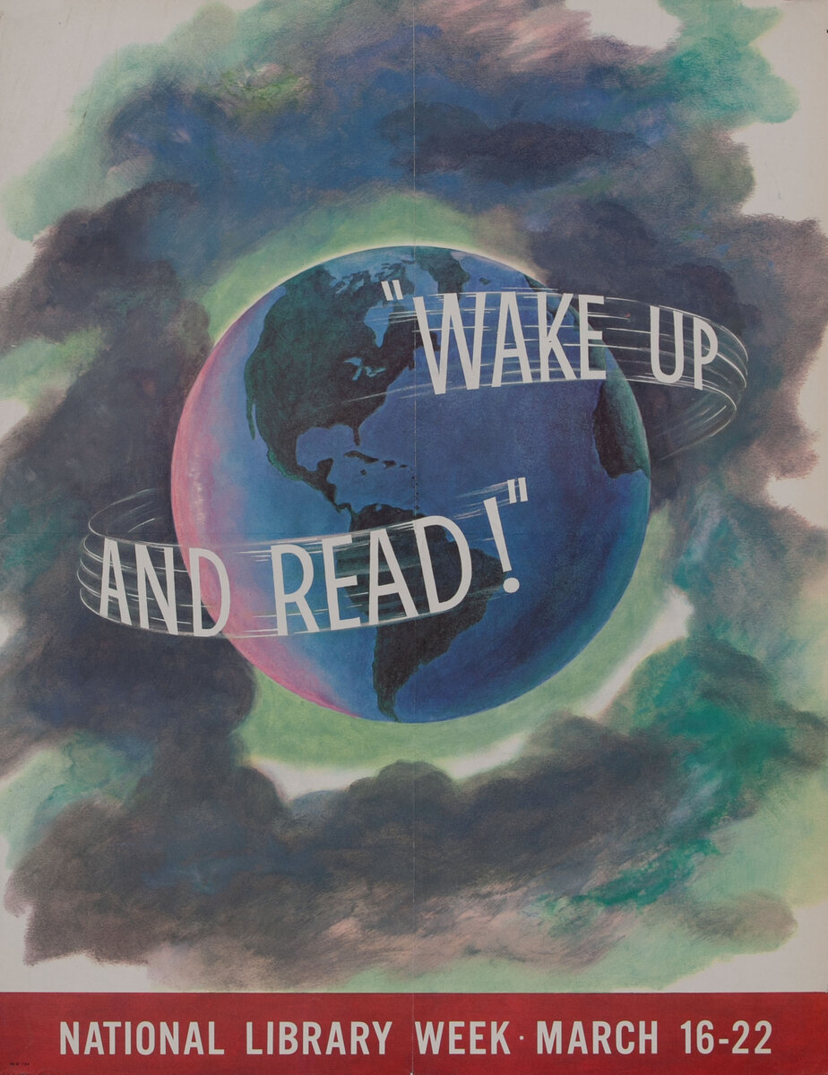 Wake Up and Read - National Library Week Poster