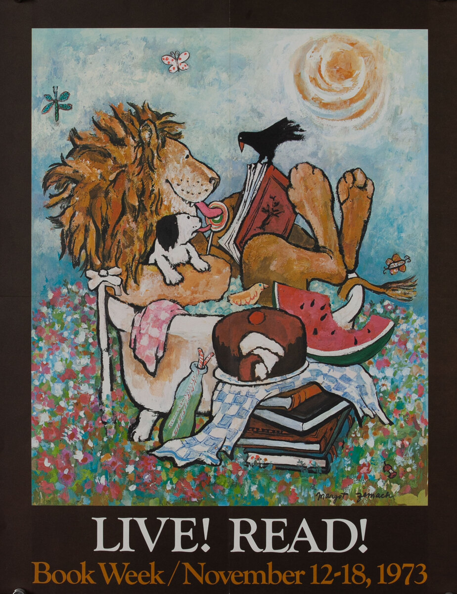 Live! Read! - 1973 Children's Book Week Poster 