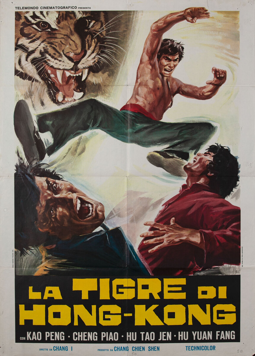 La Tigre di Hong Kong Italian Kung Fu Movie Poster
