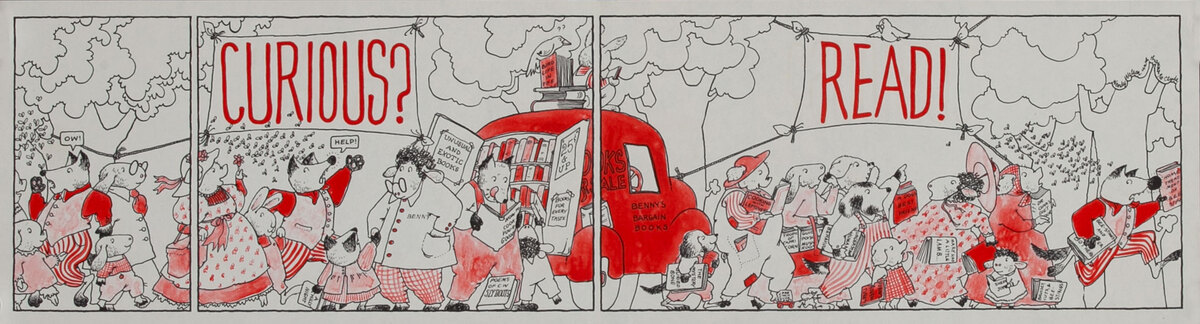 Curious? Read! - Children’s Book Week Banner Poster