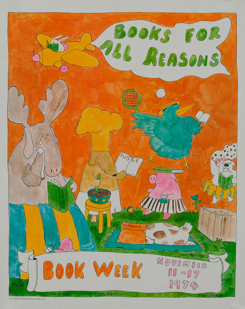 Books for All Reasons - Children’s Book Week Poster