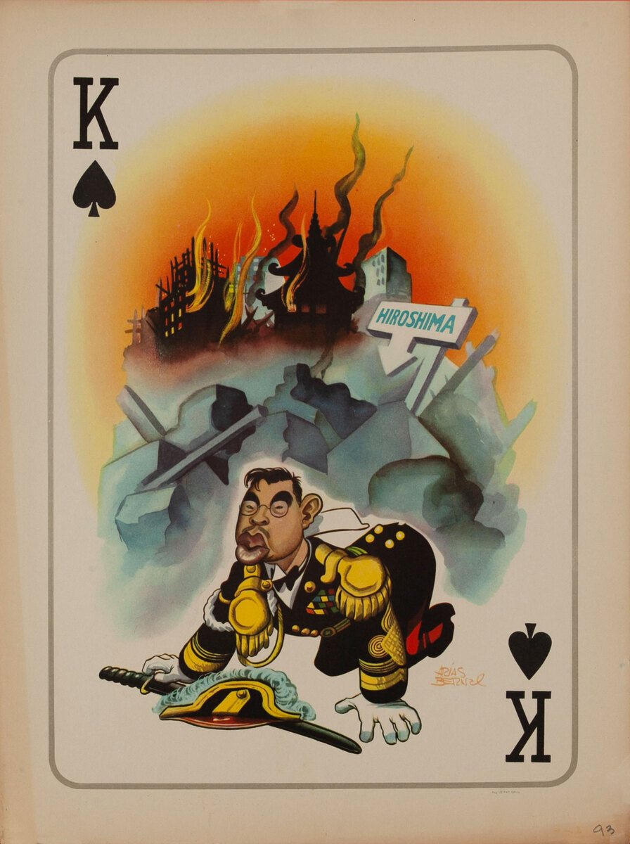 WWII Satire Playing Card - King of Spades 