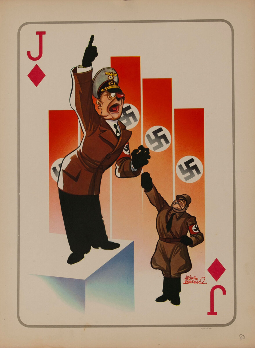 Jack of Diamonds WWII Satire Playing Card