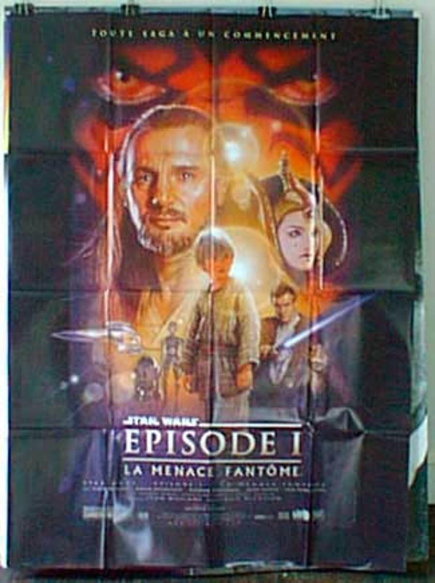 Star Wars Phantom Menace Original French Movie Poster