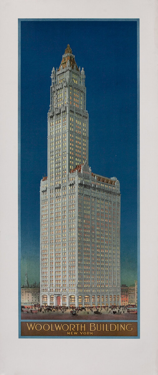 Woolworth Building New York City Architectural Poster
