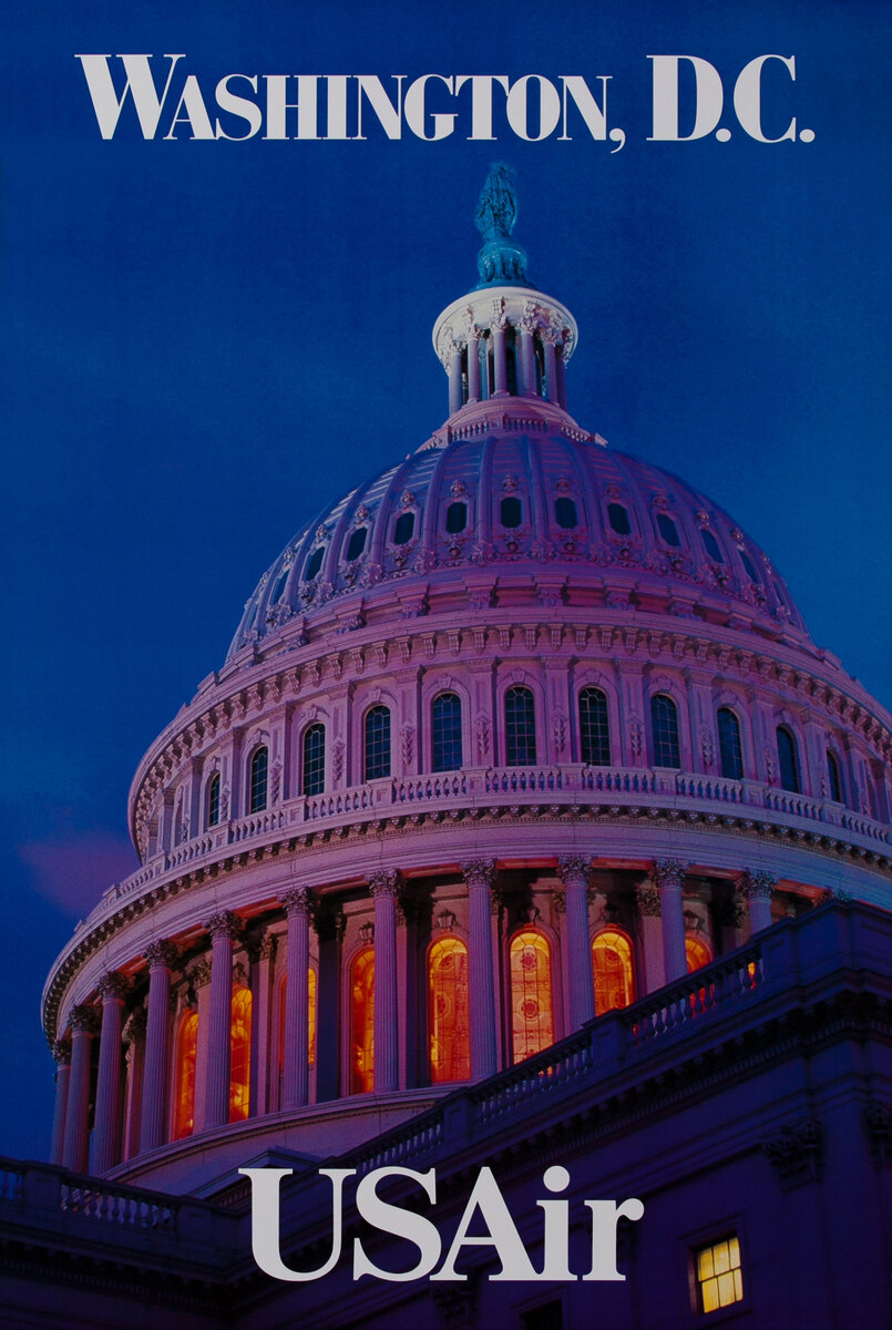 USAir Washington DC Capitol Building Dome