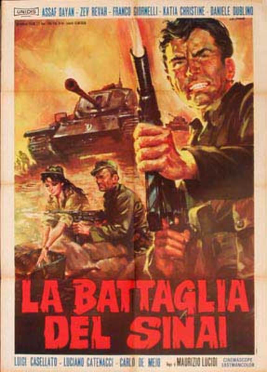Battle of the Sinai Italian release Original Movie Poster