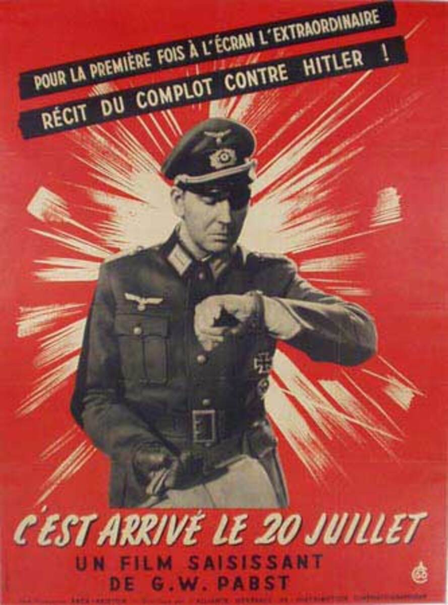 The Hitler Bomb Plot Original Vintage Movie Poster