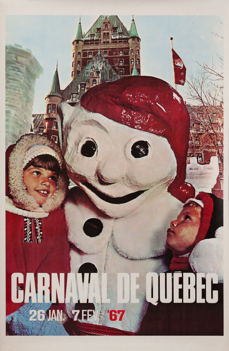 Carnaval de Quebec Canadian Travel Poster