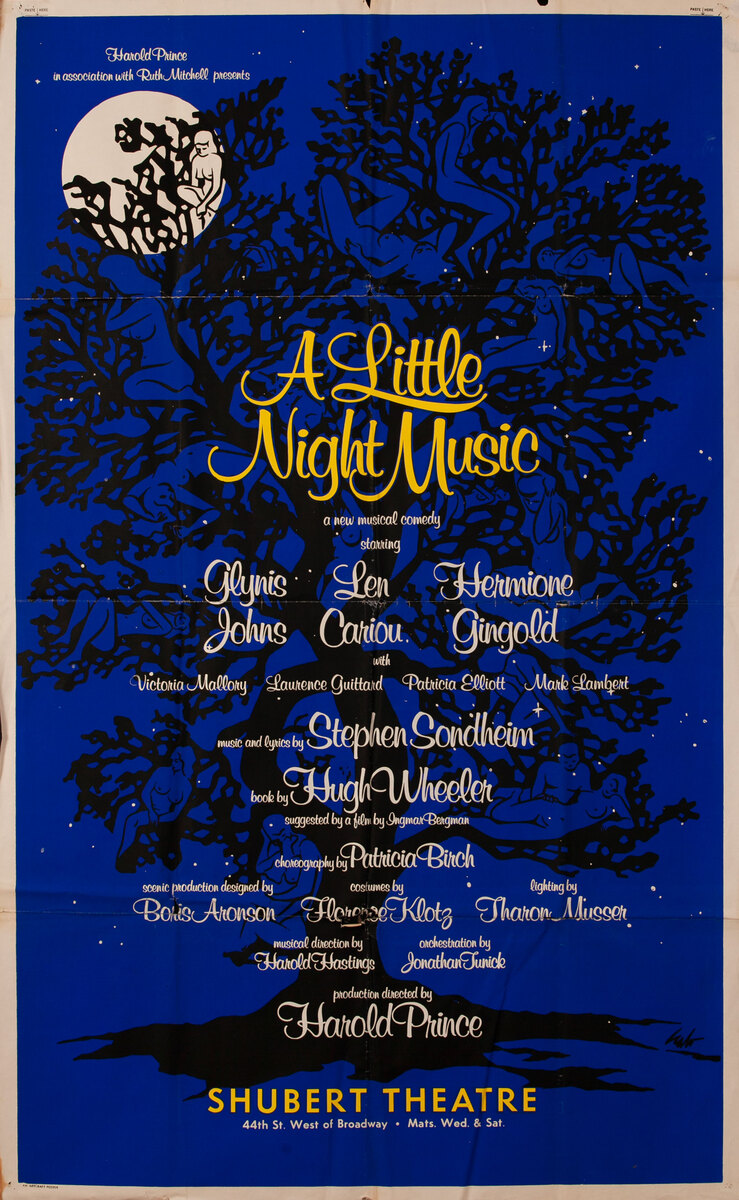 A Little Night Music Shubert Theatre Poster