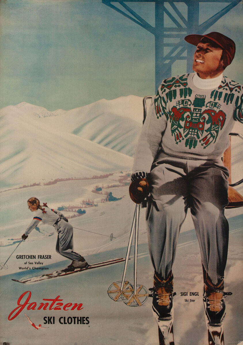 Jantzen Ski Clothes Gretchen Fraser & Sigi Engl