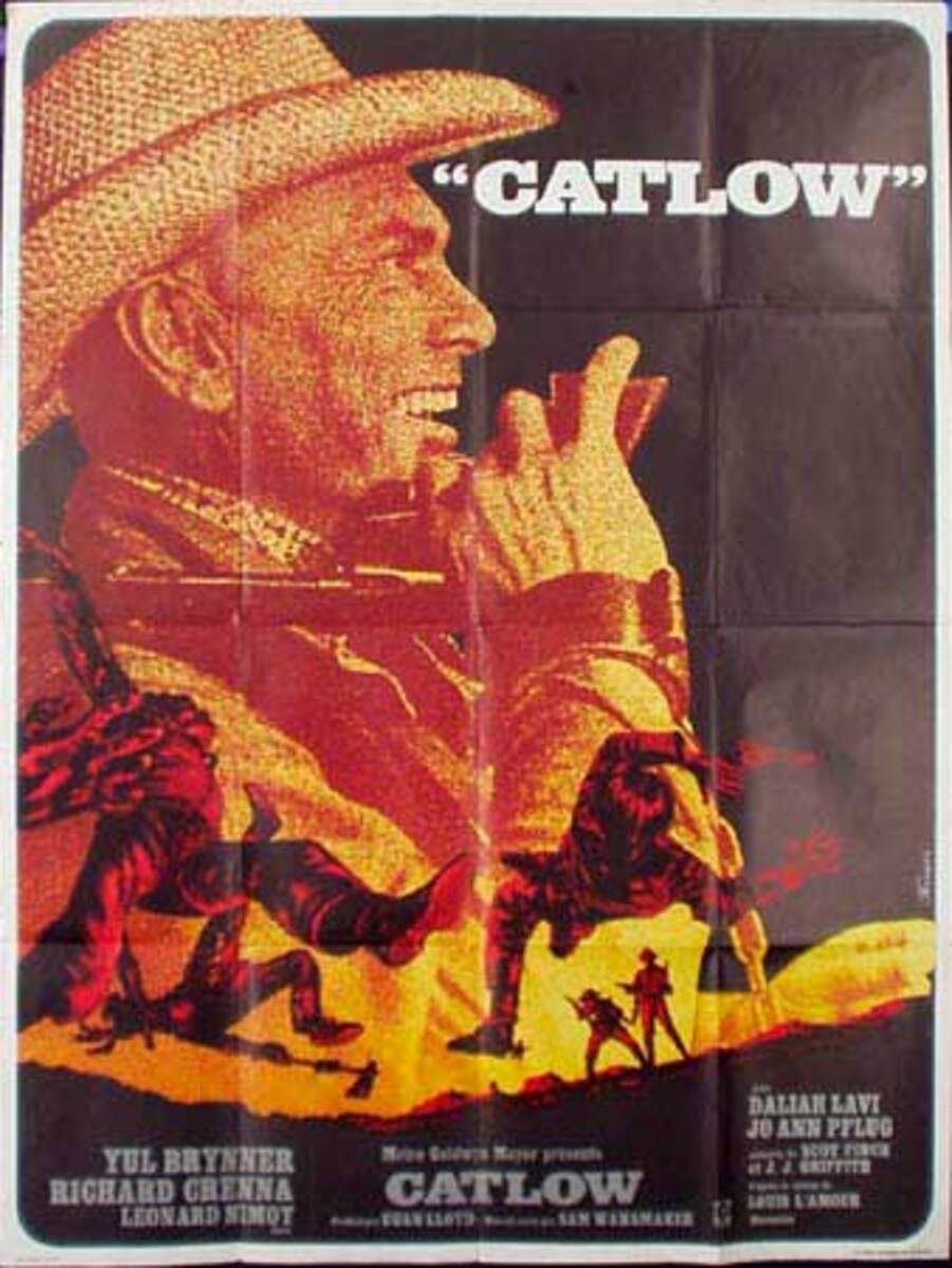 Catlow Original Vintage Movie Poster French Release