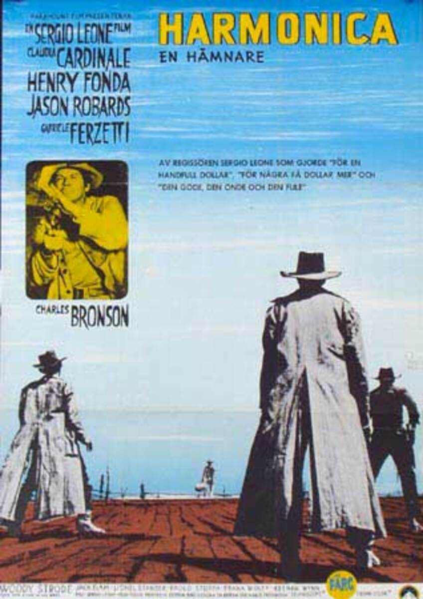 Once Upon a Time in The West  Original Movie Poster Swedish Release