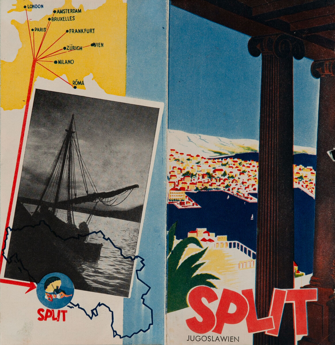 Split Yugoslavia Travel Brochure