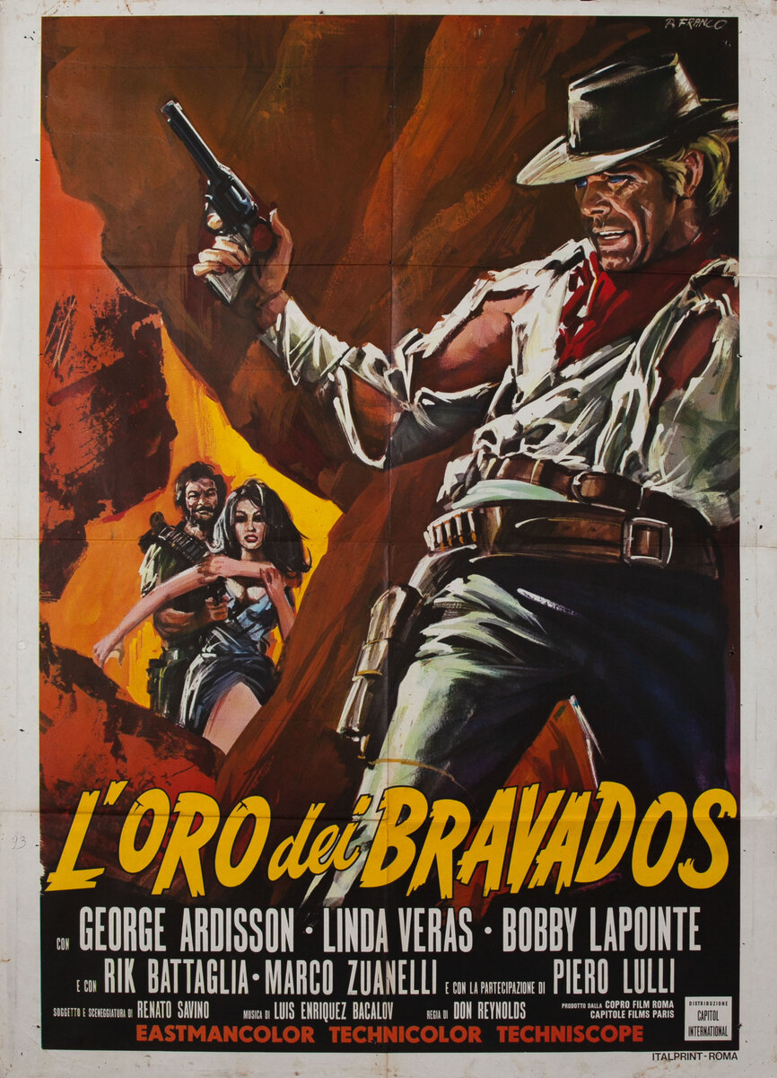 Chapaqua's Gold original title L'oro dei bravados Italian Movie Poster