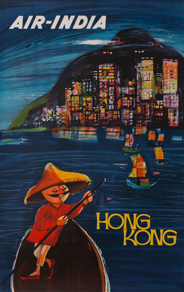 Air India Hong Kong Victoria Harbor