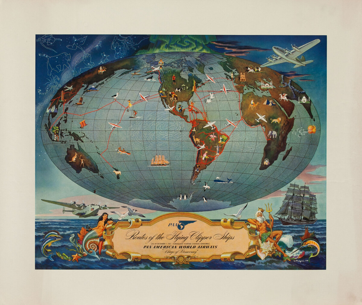 PAA Routes of the Flying Clipper Ships