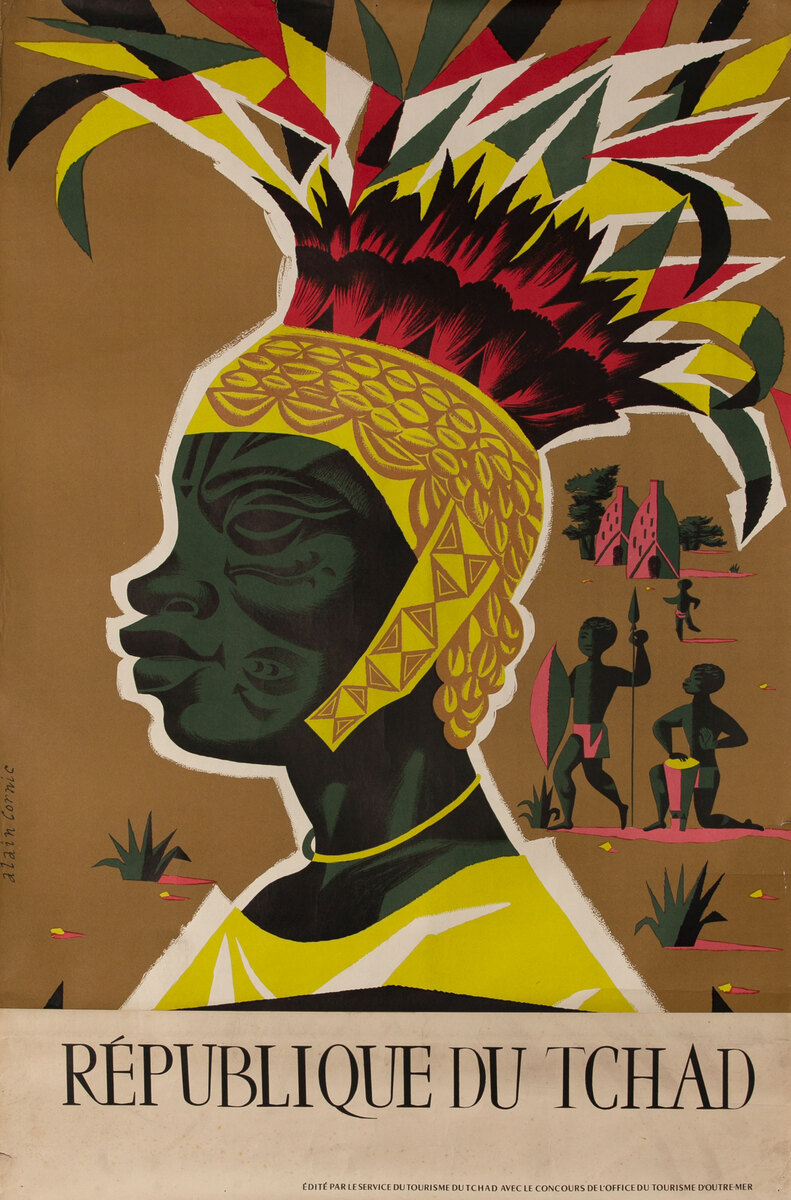Republique Du Tchad African Travel Poster