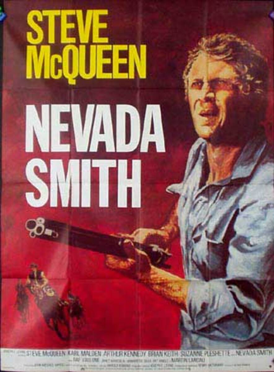 Nevada Smith French Release Vintage Movie Poster