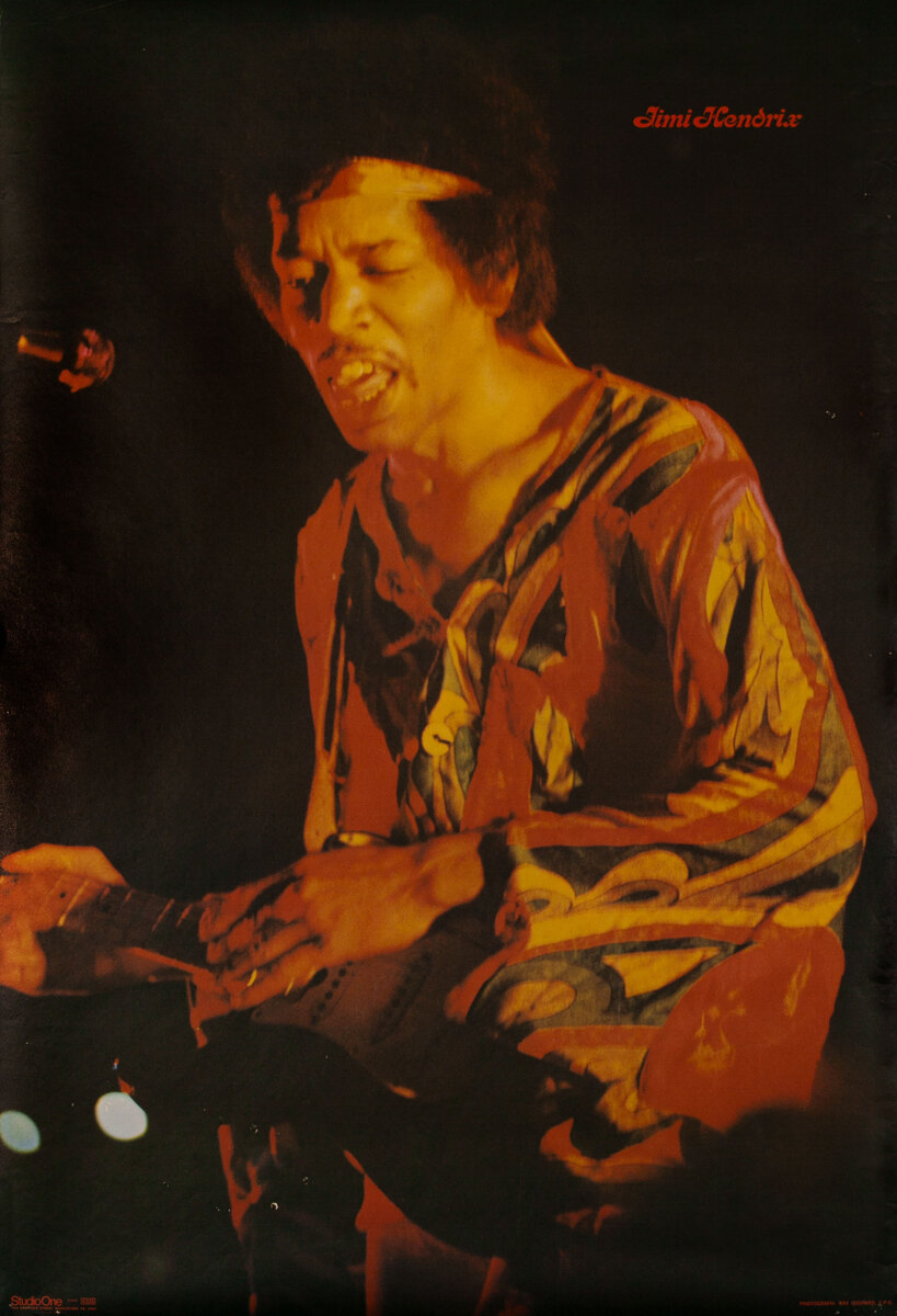 Jimi Hendrix Performance Poster