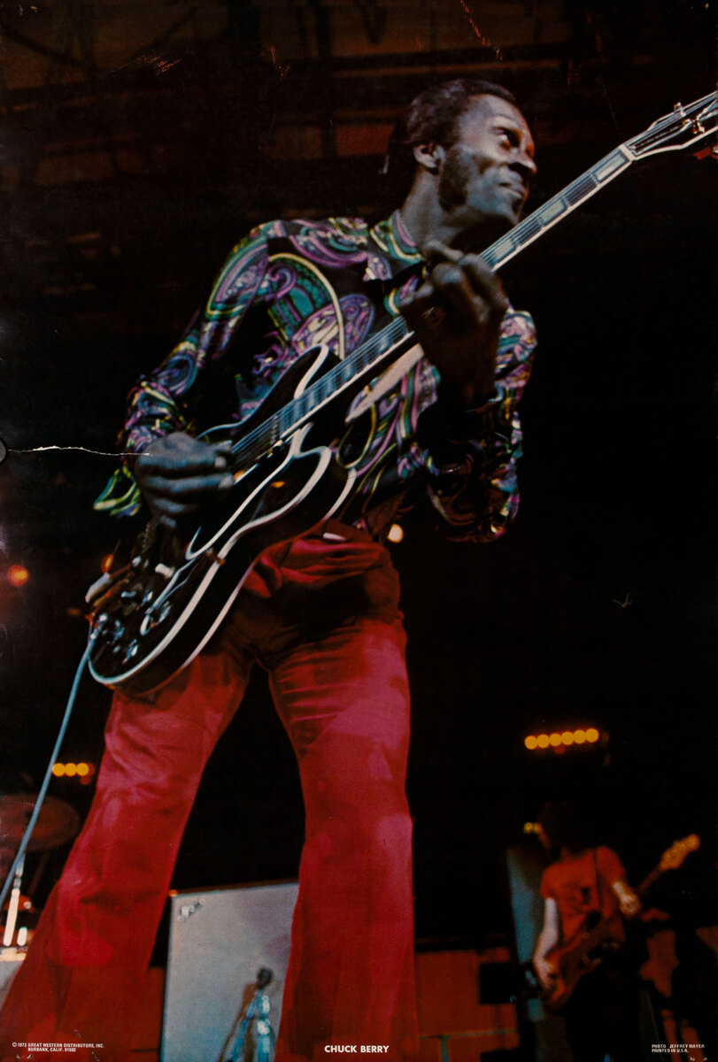 Chuck Berry Rock &  Roll Poster