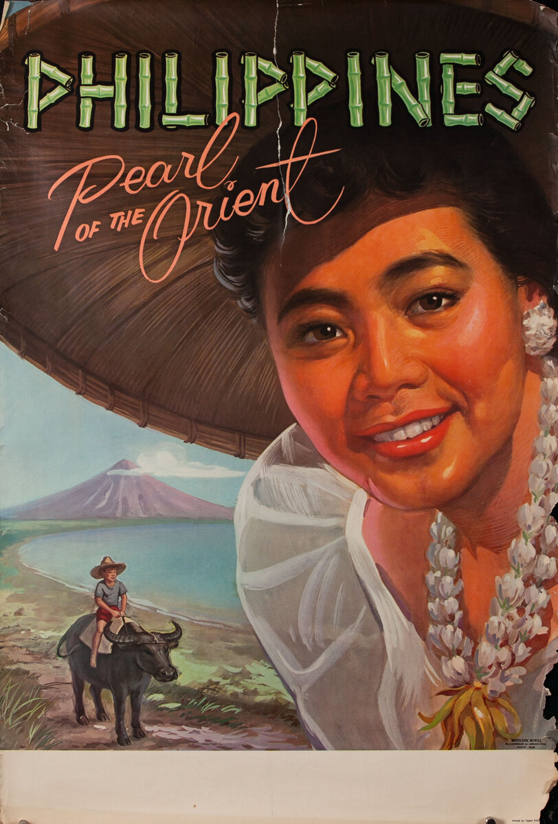 Philippines Pearl of the Orient Travel Poster 