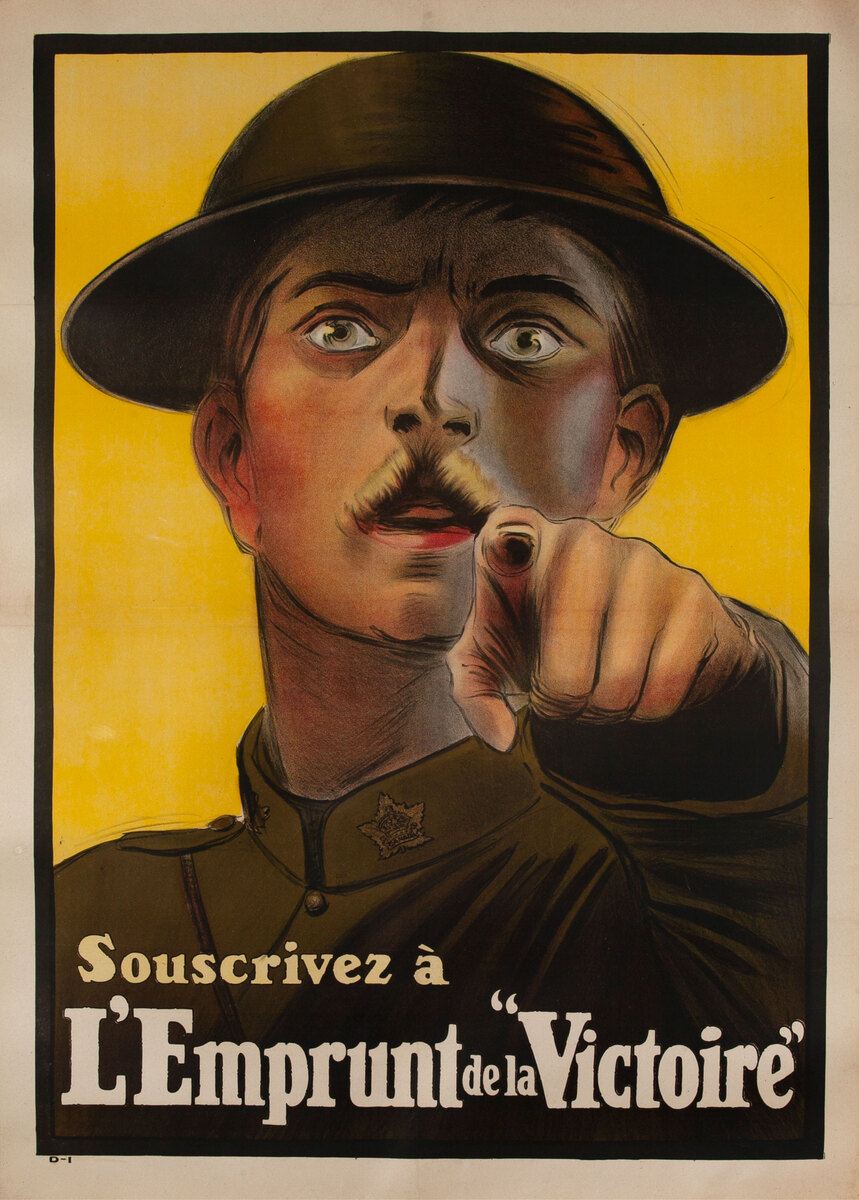 Buy Your Victory Bonds, Original Canadian WWI Poster French version