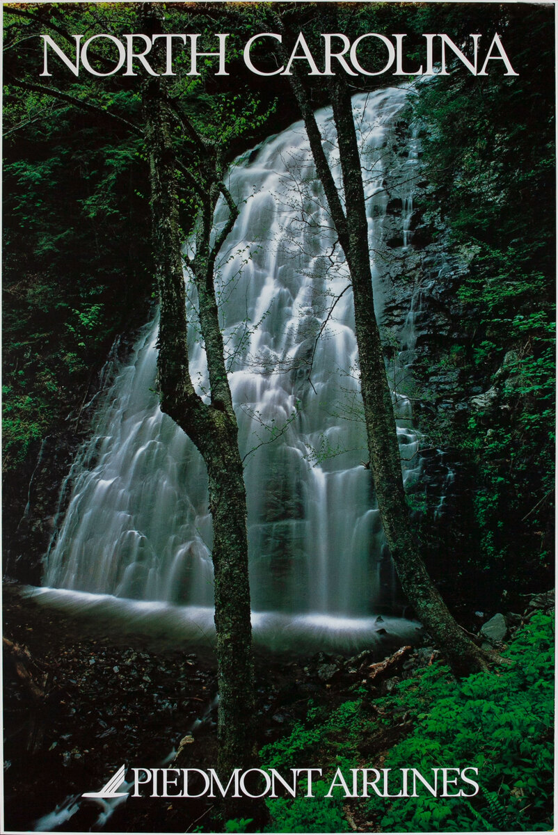 Piedmont Airlines North Carolina Waterfall