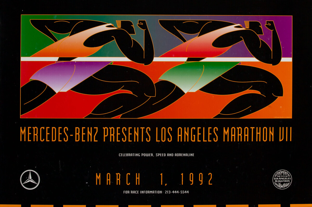 Los Angeles Marathon 1992 Race Poster