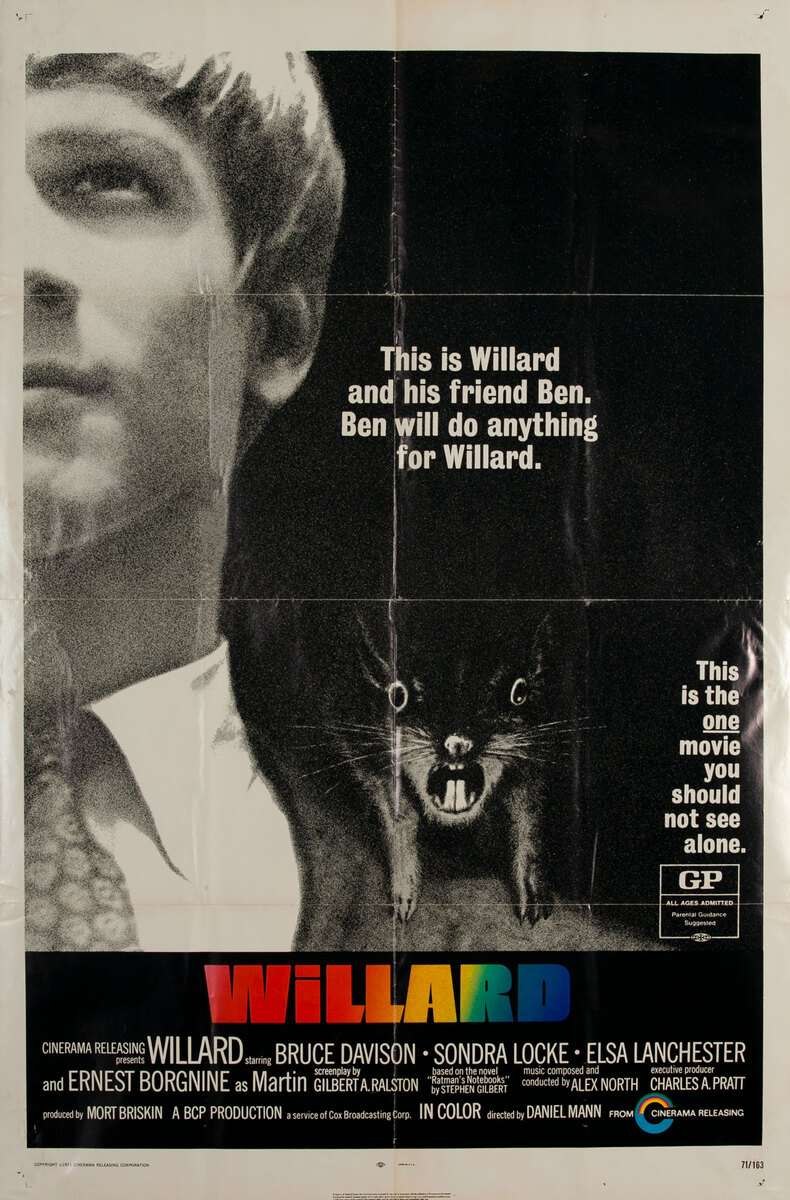 Willard 1 Sheet Movie Poster