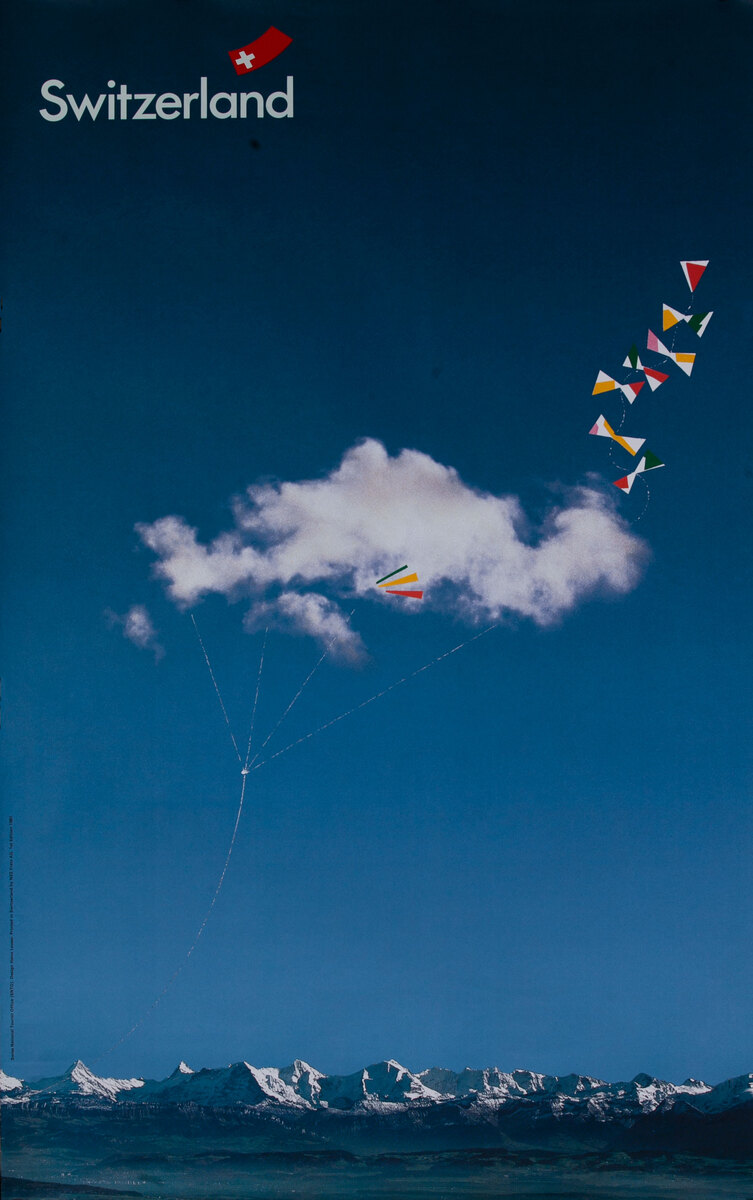 Swiss Travel Poster kites