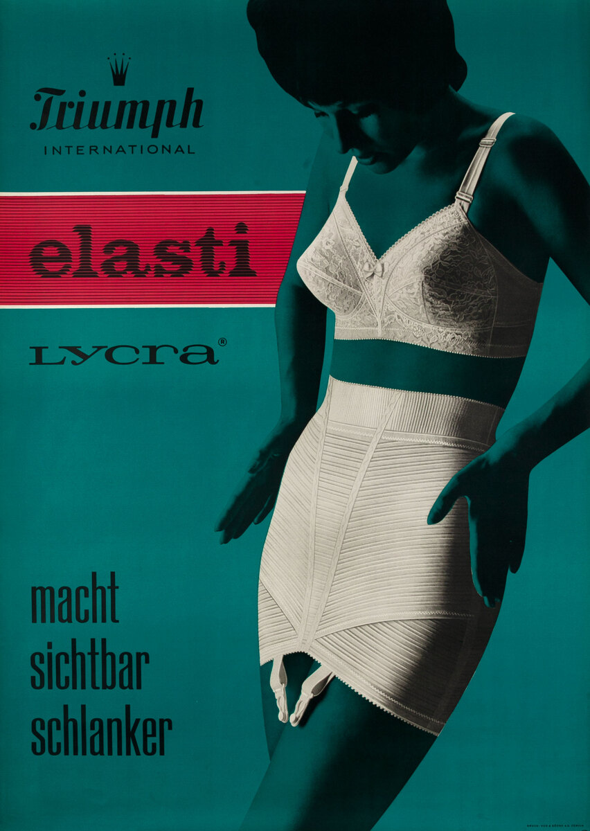 elasti foundation underwear Swiss Advertising Poster Triumph  Lycra