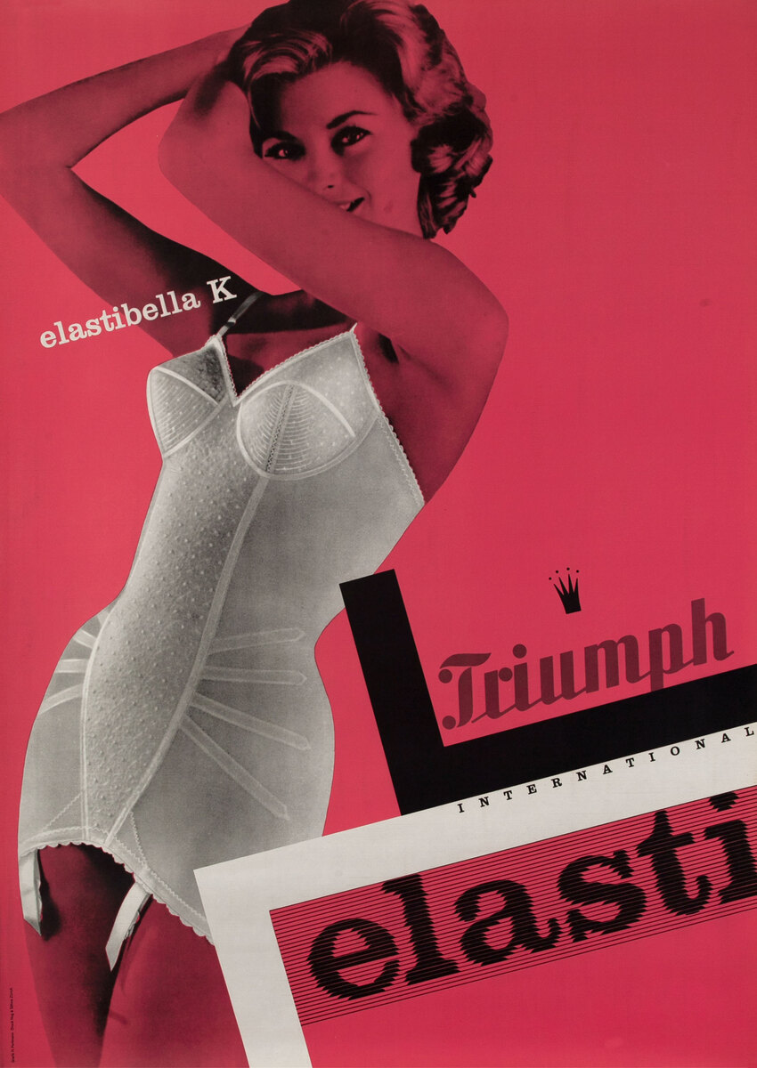 elasti foundation underwear Swiss Advertising Poster Triumph elastibella K