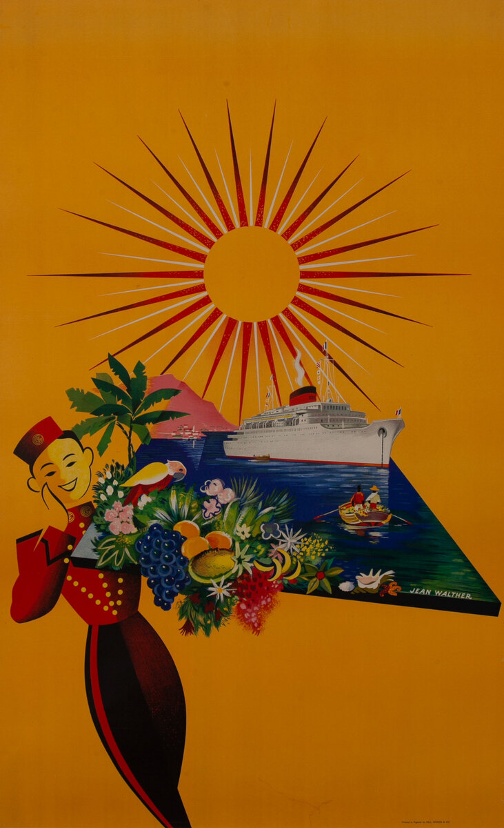 Stock French Cruise Line Poster