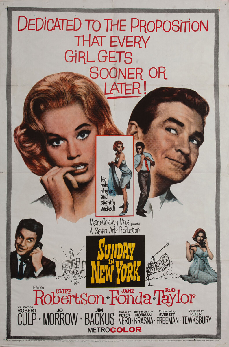 Sunday in New York 1 Sheet Movie Poster