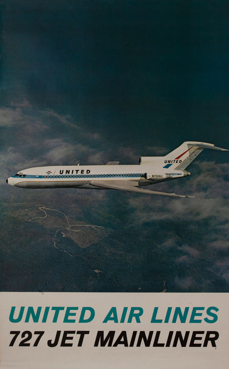 United Air Lines 727 Jet Mainliner