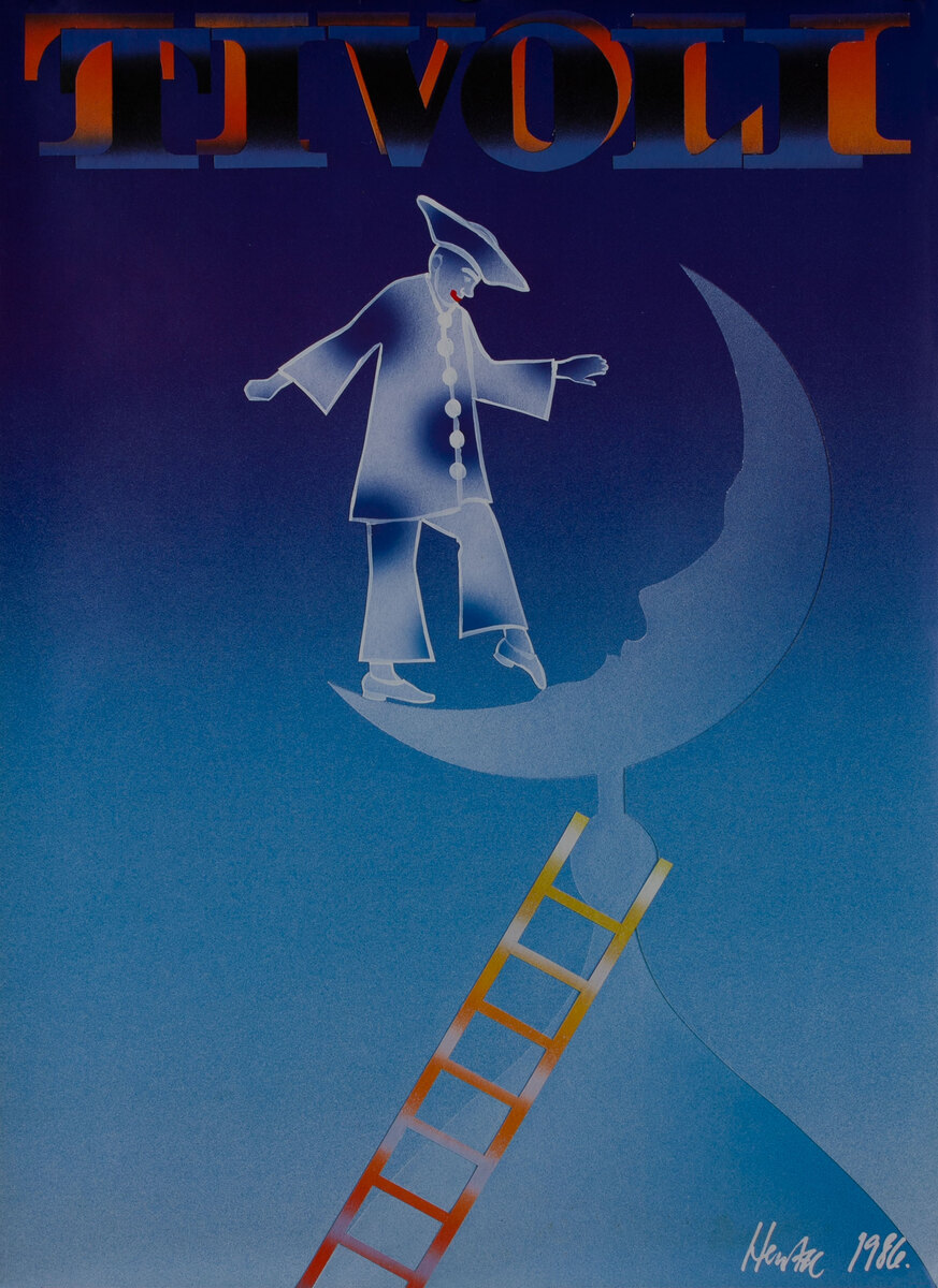 Tivoli Gardens Poster - Dancing on the Moon