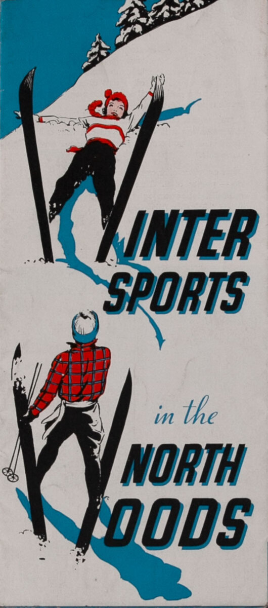 Winter Sports in the North Woods Travel Brochure