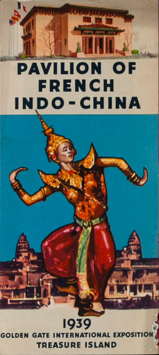 Pavilion of French Indo-China 1939 Golden Gate International Exposition Treasure Island Brochure