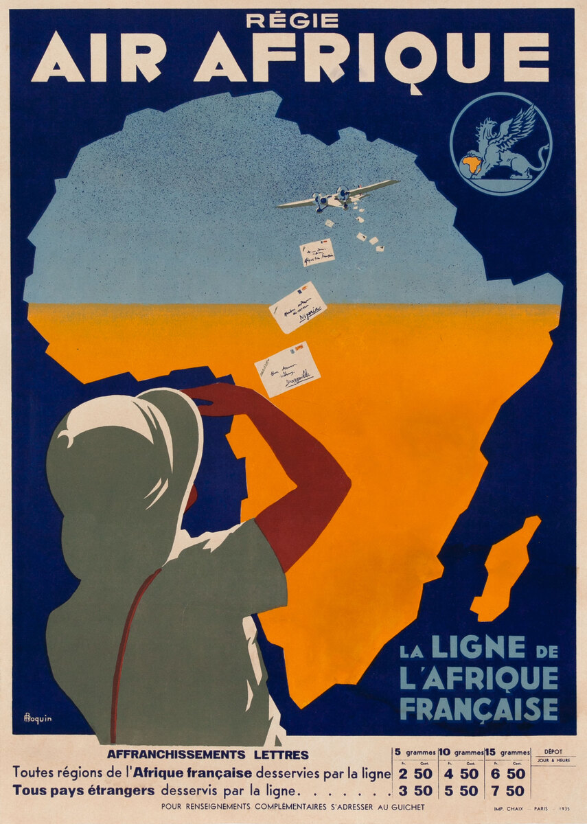 Regie Air Afrique la Ligne de L’Afrique Francaise