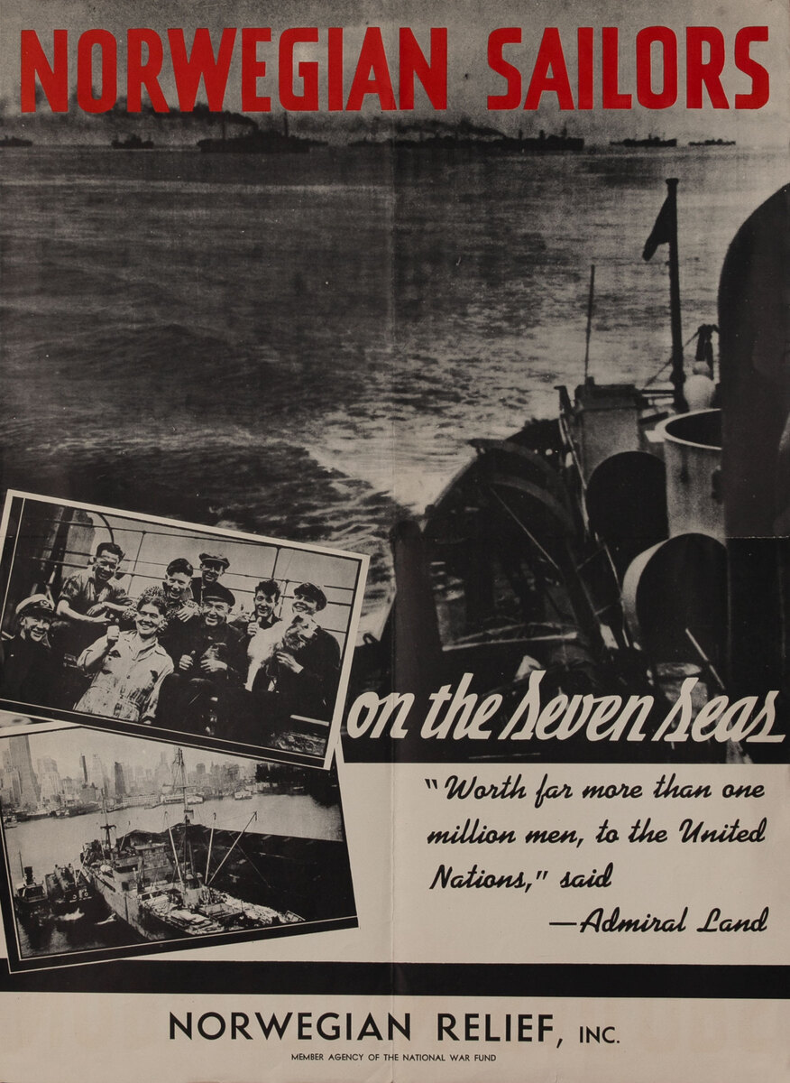 Norwegian Sailors on the seven seas. Norwegian Relief, Inc